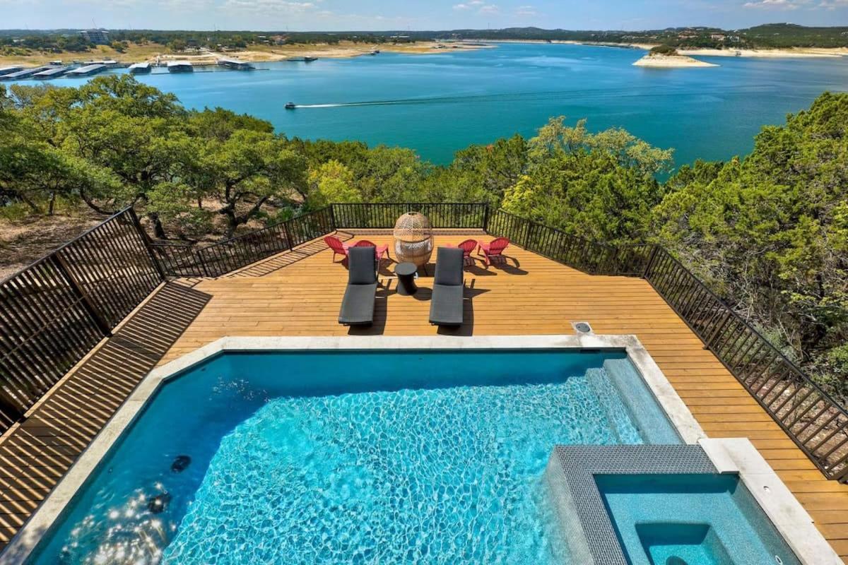 Вилла Atlantis On Lake Travis Pool Hot Tub Dock Leander Экстерьер фото