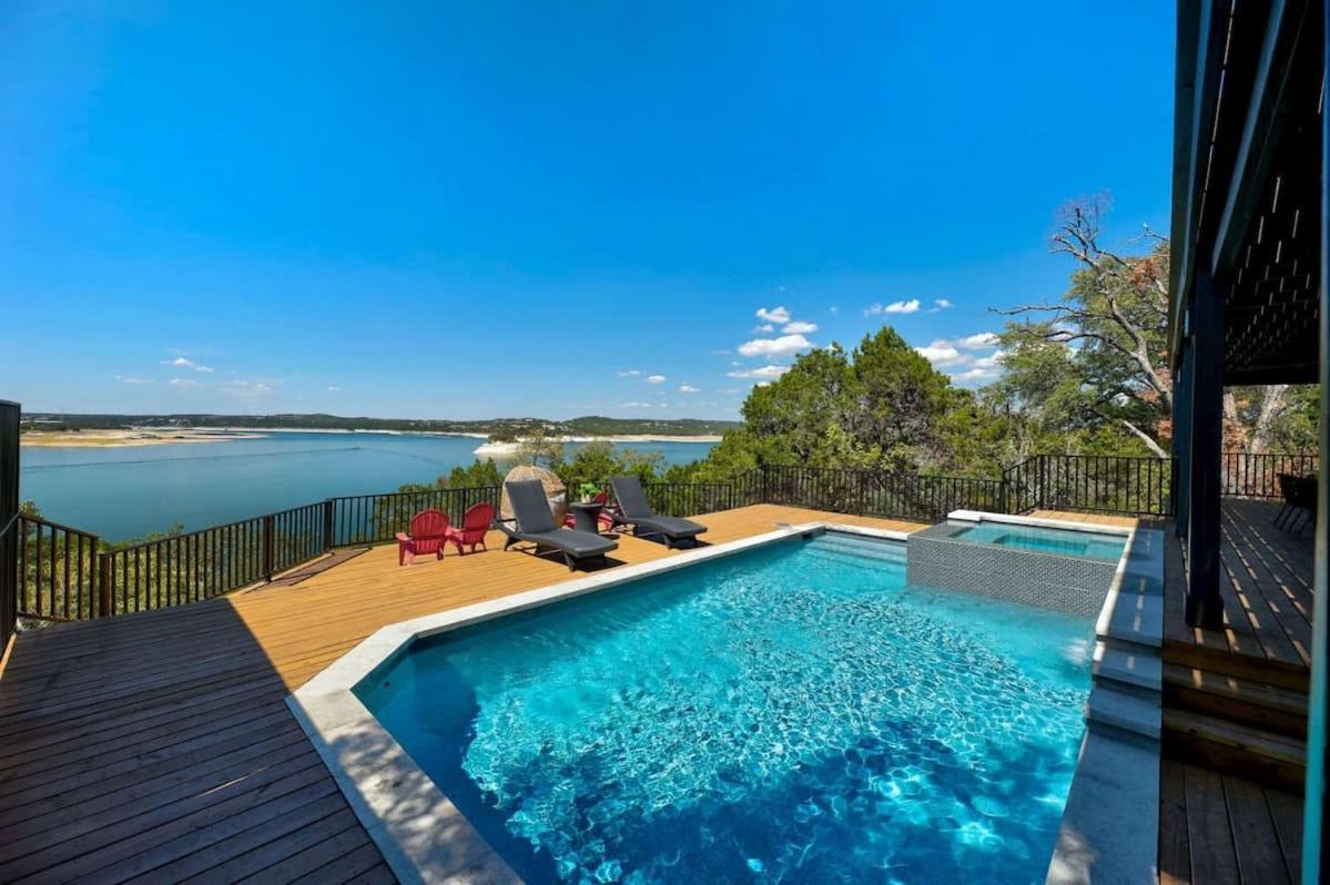 Вилла Atlantis On Lake Travis Pool Hot Tub Dock Leander Экстерьер фото